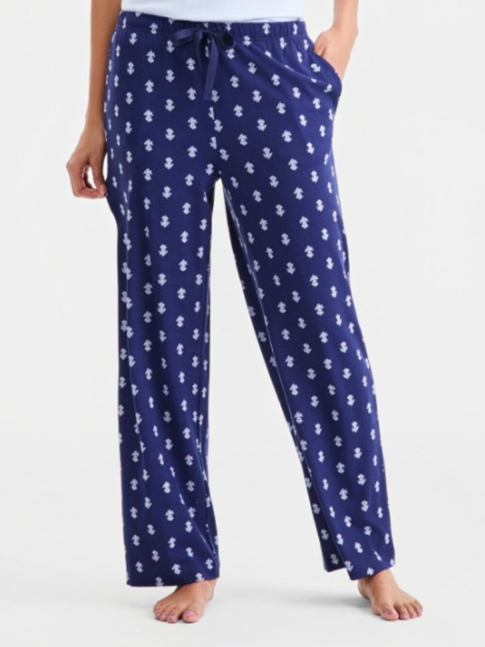 Charter Club Women's Knit Cotton Blend Pajama Pants Size M 12726
